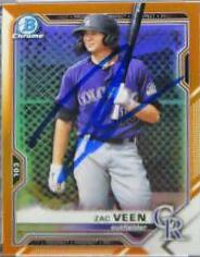 Zac Veen [Orange Refractor] #CPA-ZV