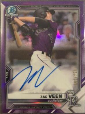 Zac Veen [Purple Refractor] #CPA-ZV