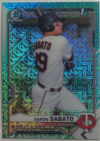 Aaron Sabato [Aqua Refractor Mega Box Mojo] #BCP-125