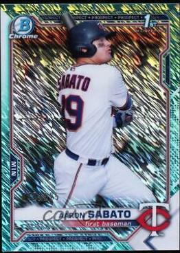 Aaron Sabato [Aqua Shimmer Refractor] #BCP-125