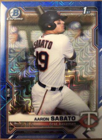 Aaron Sabato [Blue Refractor Mega Box Mojo] #BCP-125