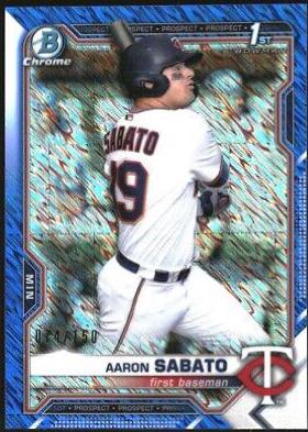 Aaron Sabato [Blue Shimmer Refractor] #BCP-125