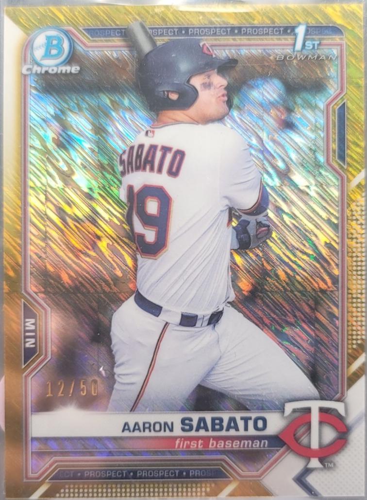 Aaron Sabato [Gold Shimmer Refractor] #BCP-125