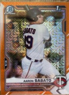 Aaron Sabato [Orange Refractor Mega Box Mojo] #BCP-125