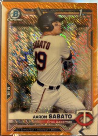 Aaron Sabato [Orange Shimmer Refractor] #BCP-125
