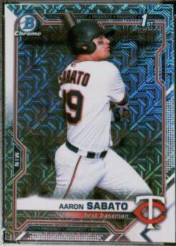 Aaron Sabato [SP Chrome Mojo Refractor Mega Box Mojo] #BCP-125