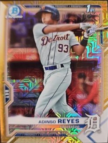 Adinso Reyes [Gold Refractor Mega Box Mojo] #BCP-21