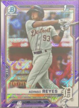 Adinso Reyes [Purple Refractor Mega Box Mojo] #BCP-21