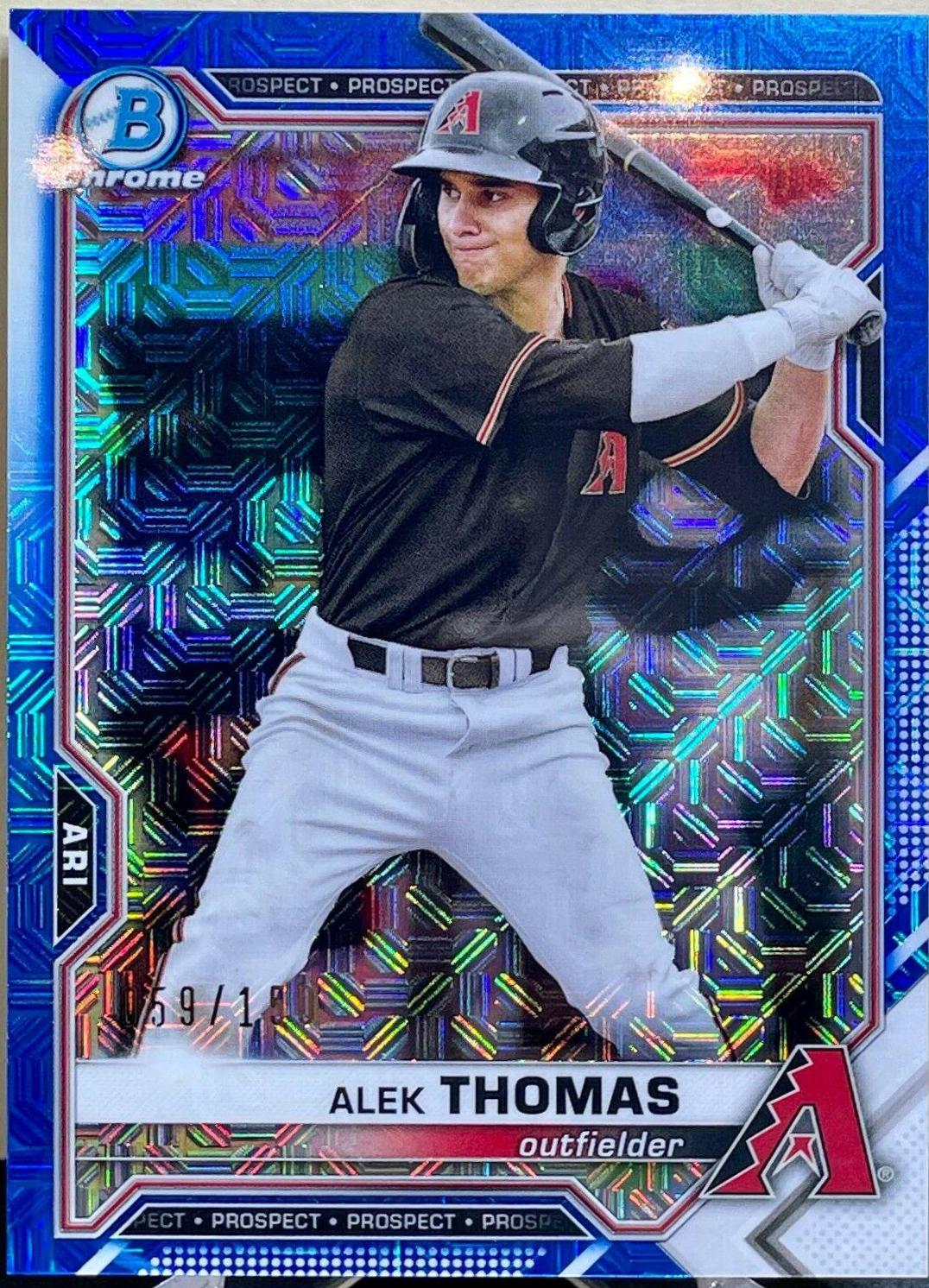 Alek Thomas [Blue Refractor Mega Box Mojo] #BCP-31