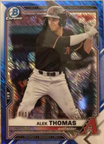 Alek Thomas [Blue Shimmer Refractor] #BCP-31