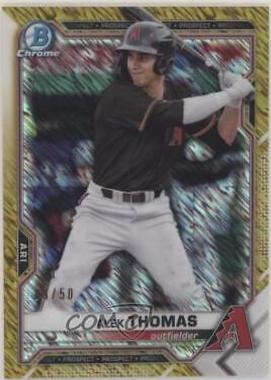 Alek Thomas [Gold Shimmer Refractor] #BCP-31