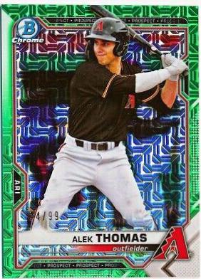 Alek Thomas [Green Refractor Mega Box Mojo] #BCP-31