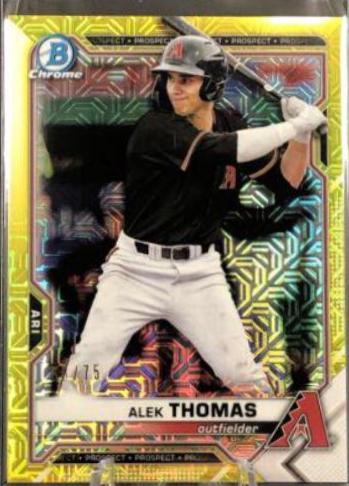 Alek Thomas [Yellow Refractor Mega Box Mojo] #BCP-31