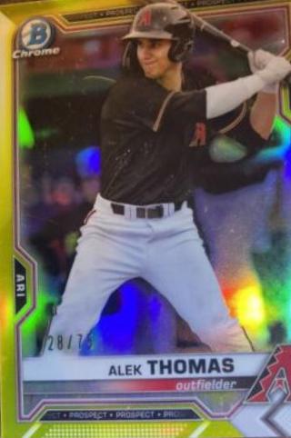 Alek Thomas [Yellow Refractor] #BCP-31