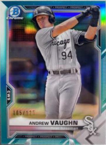 Andrew Vaughn [Aqua Refractor] #BCP-88