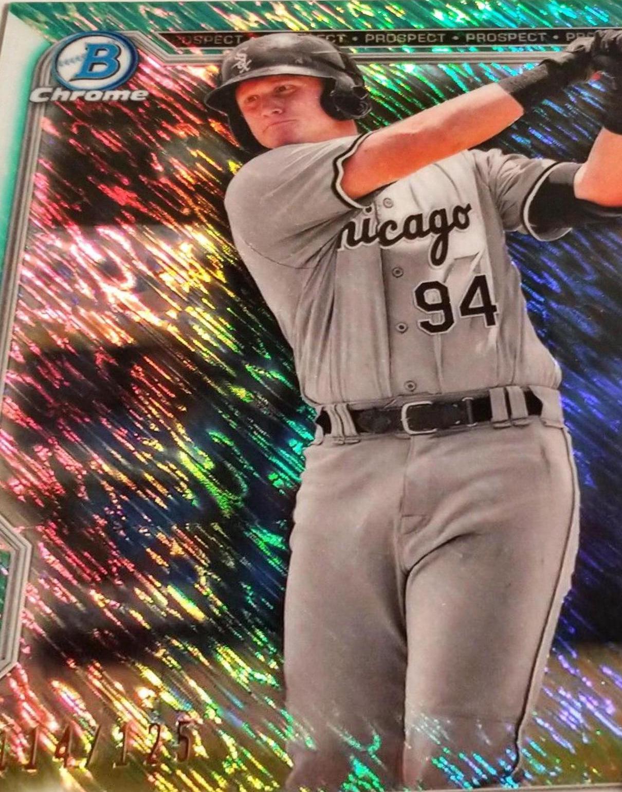 Andrew Vaughn [Aqua Shimmer Refractor] #BCP-88
