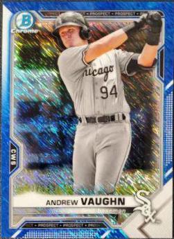 Andrew Vaughn [Blue Shimmer Refractor] #BCP-88