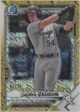 Andrew Vaughn [Gold Shimmer Refractor] #BCP-88