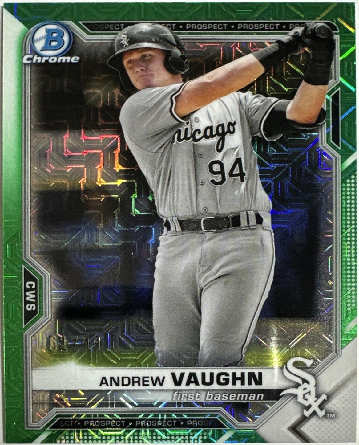 Andrew Vaughn [Green Refractor Mega Box Mojo] #BCP-88