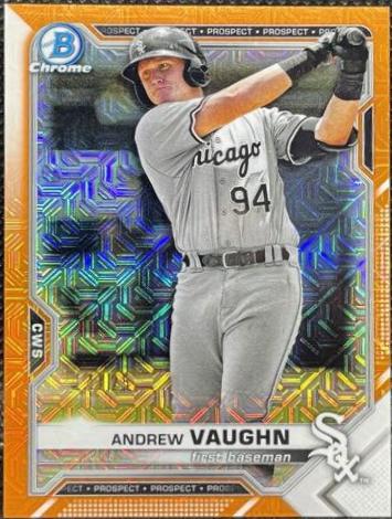 Andrew Vaughn [Orange Refractor Mega Box Mojo] #BCP-88