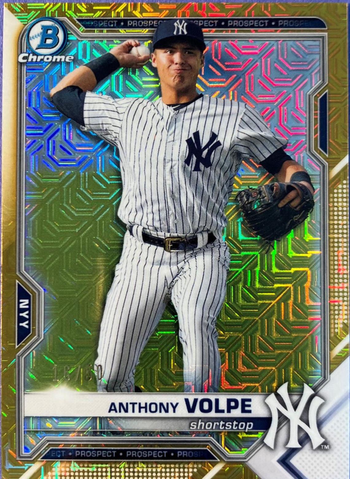 Anthony Volpe [Gold Refractor Mega Box Mojo] #BCP-85