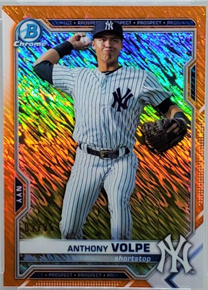 Anthony Volpe [Orange Shimmer Refractor] #BCP-85