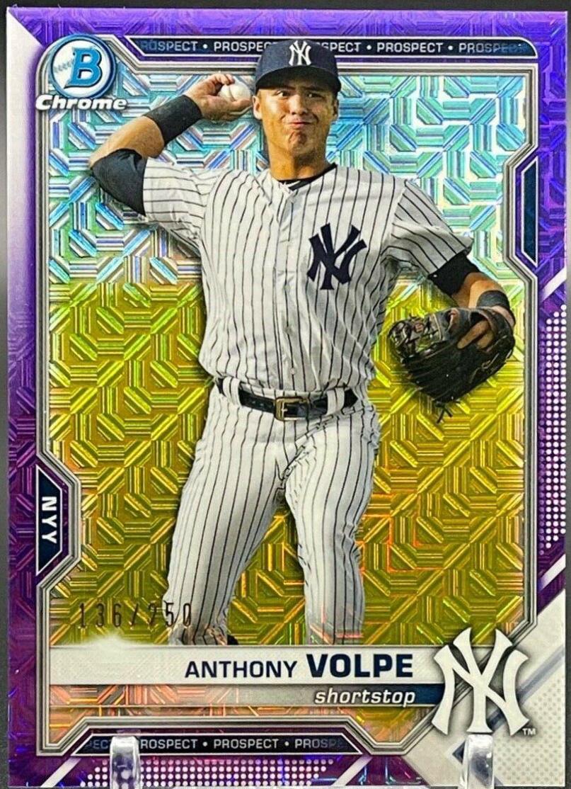 Anthony Volpe [Purple Refractor Mega Box Mojo] #BCP-85