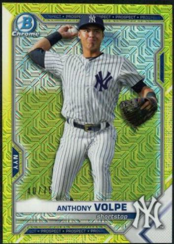 Anthony Volpe [Yellow Refractor Mega Box Mojo] #BCP-85
