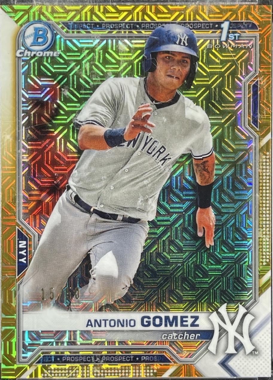 Antonio Gomez [Gold Refractor Mega Box Mojo] #BCP-82