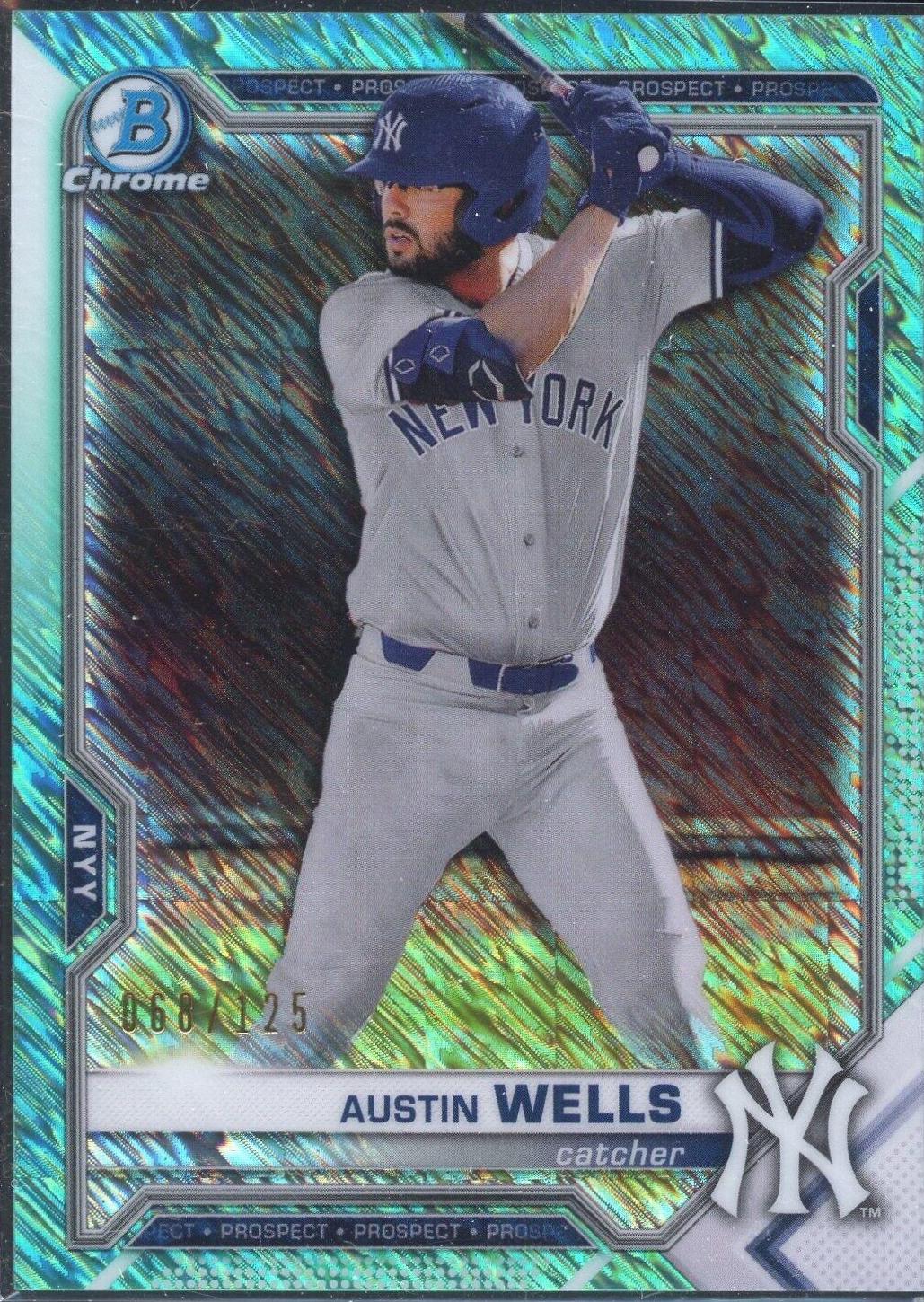 Austin Wells [Aqua Refractor] #BCP-47