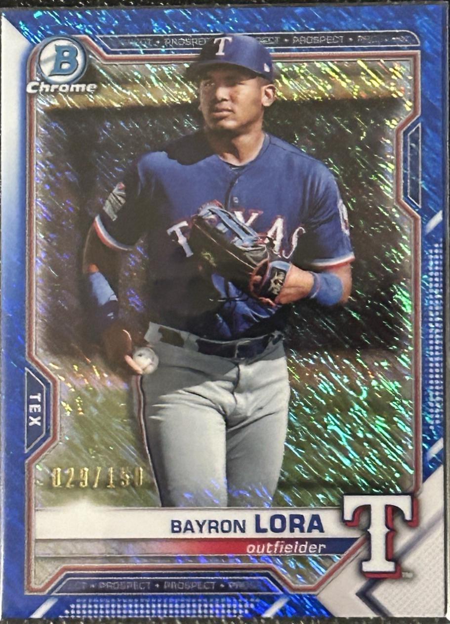 Bayron Lora [Blue Shimmer Refractor] #BCP-139