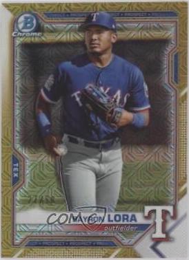 Bayron Lora [Gold Refractor Mega Box Mojo] #BCP-139