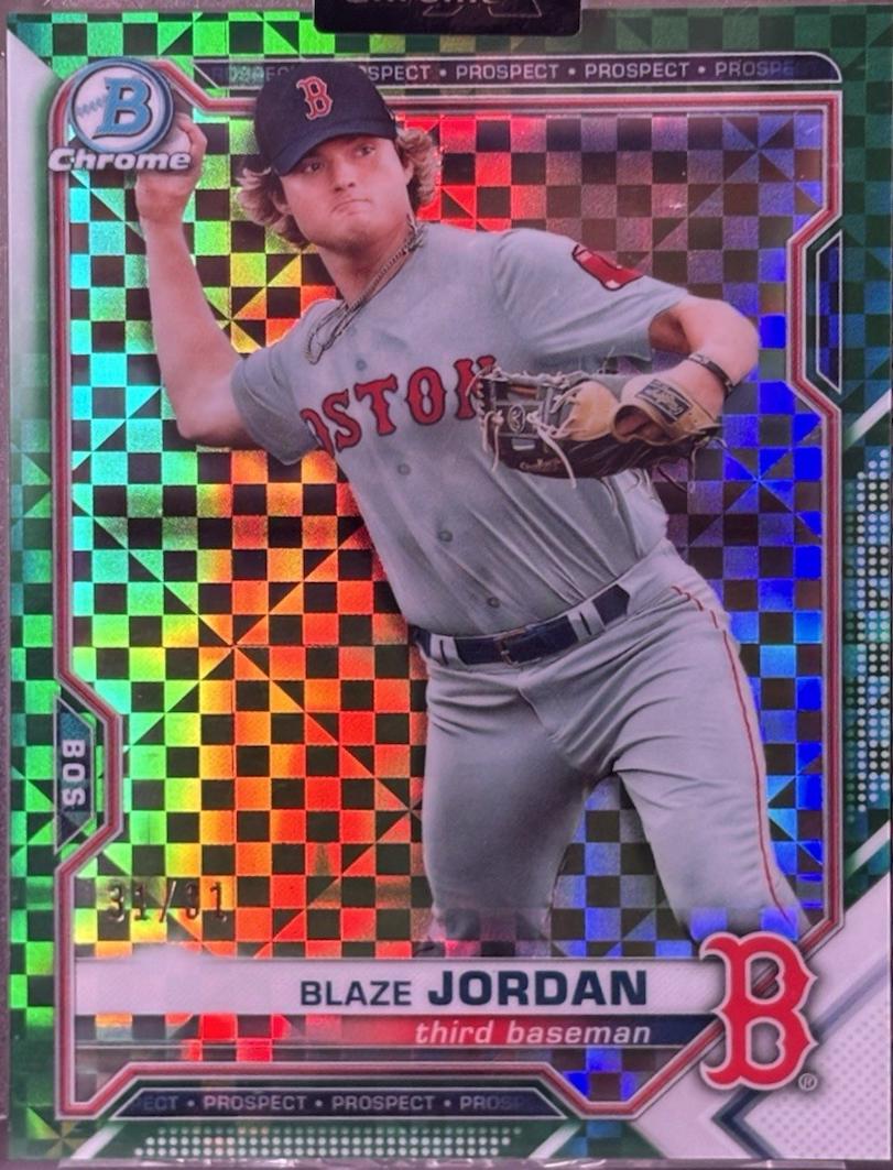 Blaze Jordan [X Green Xfractor] #BCP-195