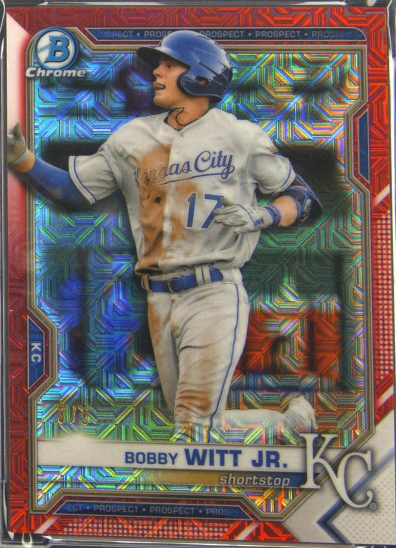 Bobby Witt Jr. [Red Refractor Mega Box Mojo] #BCP-193