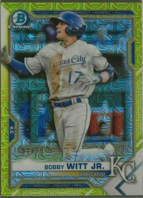 Bobby Witt Jr. [Yellow Refractor Mega Box Mojo] #BCP-1