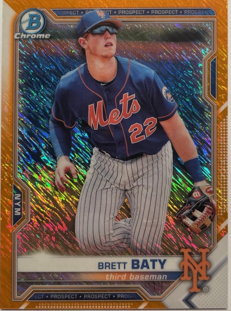 Brett Baty [Orange Shimmer Refractor] #BCP-67
