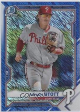 Bryson Stott [Blue Shimmer Refractor] #BCP-17