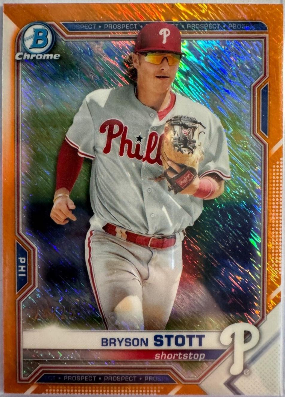Bryson Stott [Orange Shimmer Refractor] #BCP-17