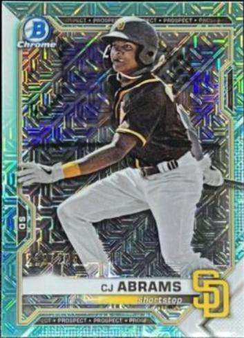 CJ Abrams [Aqua Refractor] #BCP-14