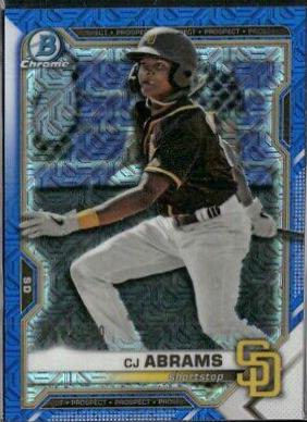 CJ Abrams [Blue Refractor Mega Box Mojo] #BCP-14