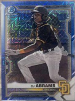 CJ Abrams [Blue Refractor] #BCP-14