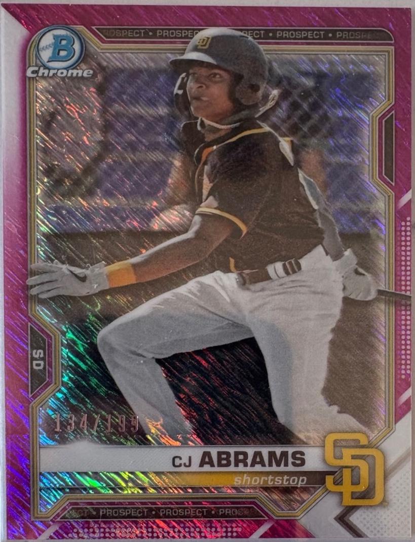 CJ Abrams [Fuchsia Shimmer Refractor] #BCP-14