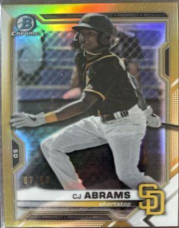 CJ Abrams [Gold Refractor] #BCP-14