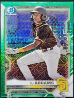 CJ Abrams [Green Refractor Mega Box Mojo] #BCP-14