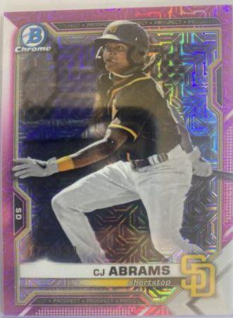CJ Abrams [Pink Refractor Mega Box Mojo] #BCP-14