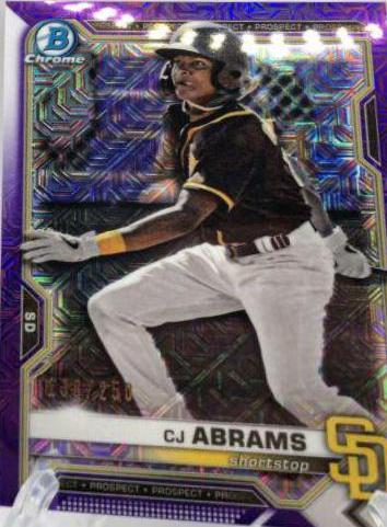 CJ Abrams [Purple Refractor Mega Box Mojo] #BCP-14