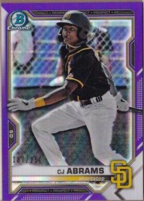 CJ Abrams [Purple Refractor] #BCP-14