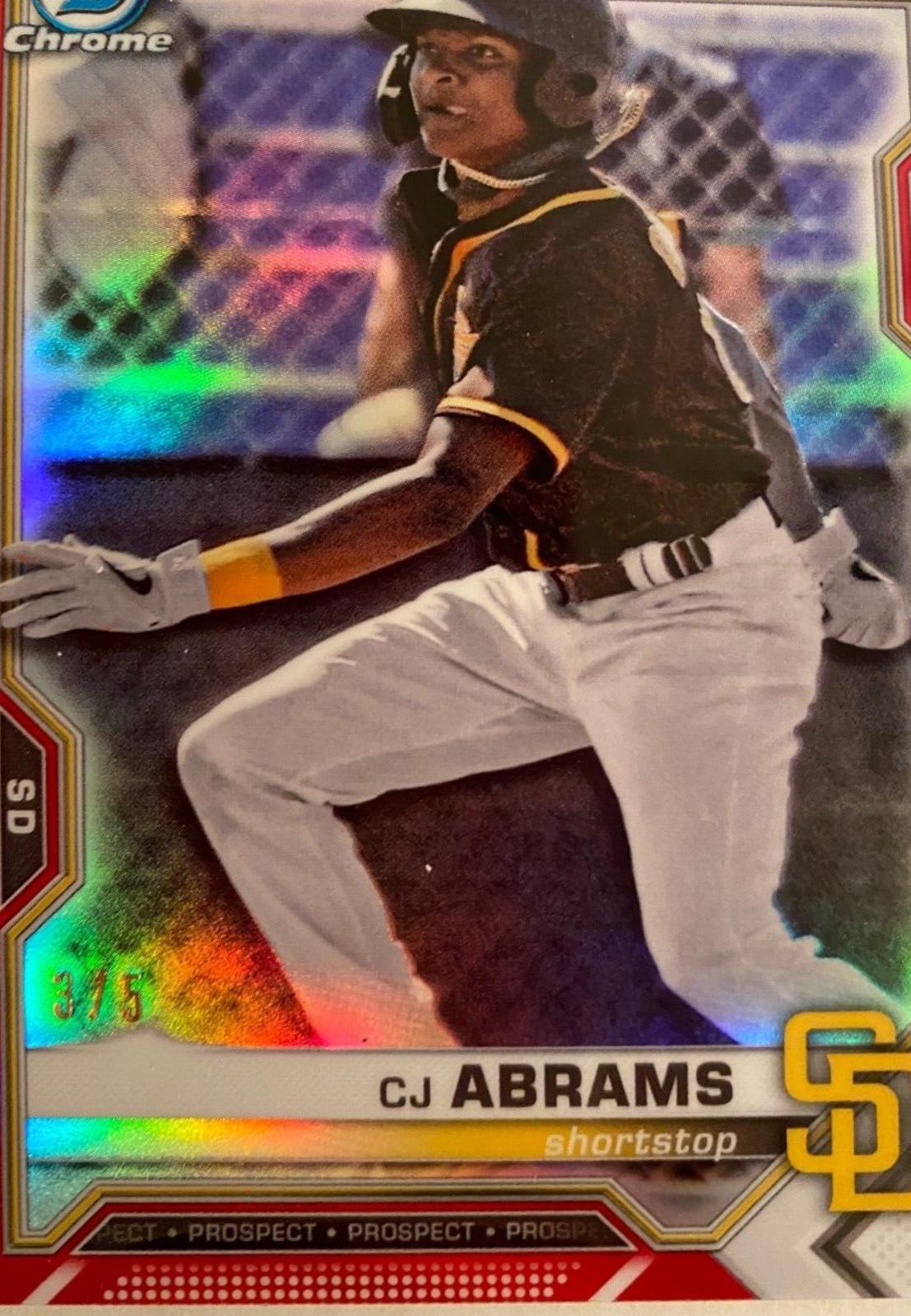 CJ Abrams [Red Refractor] #BCP-14