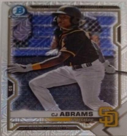 CJ Abrams [Yellow Refractor Mega Box Mojo] #BCP-14