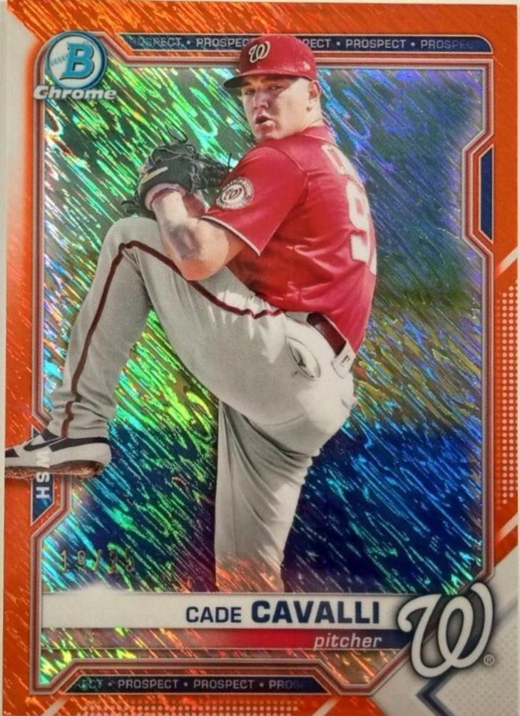 Cade Cavalli [Orange Shimmer Refractor] #BCP-99